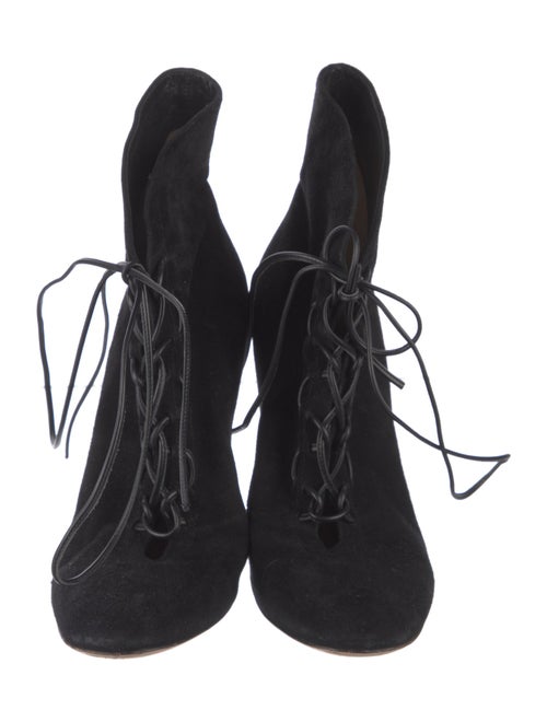 Gianvito Rossi Suede Lace-Up Boots