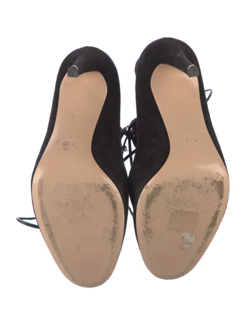 Gianvito Rossi Suede Lace-Up Boots