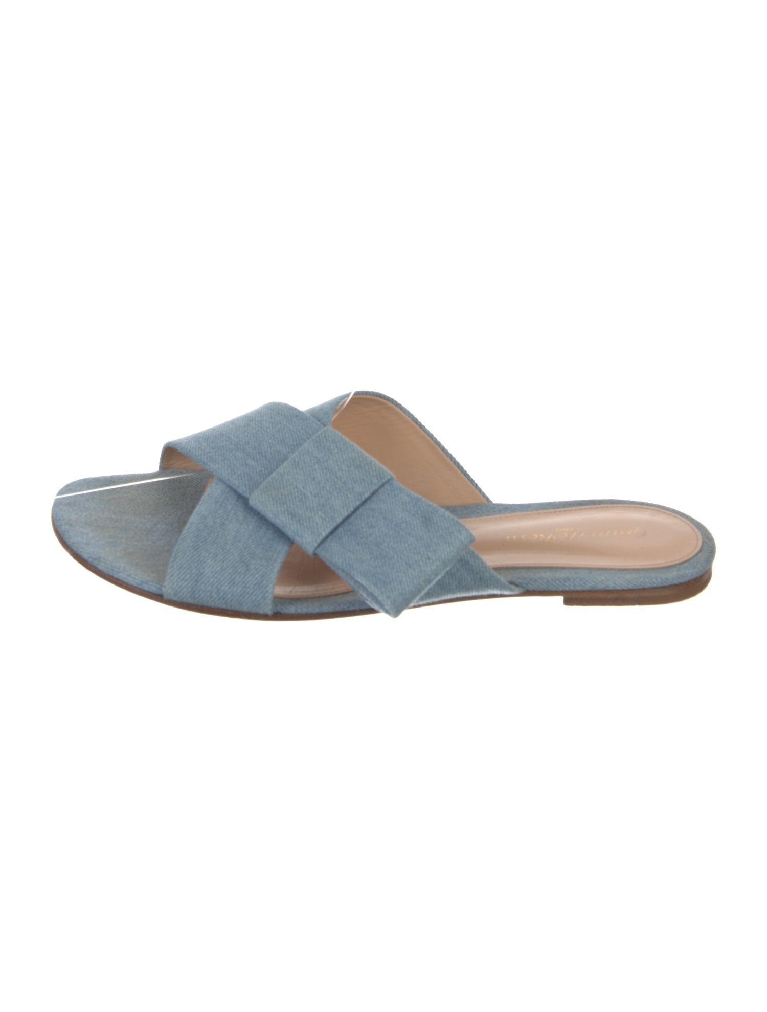Gianvito Rossi Denim Slides