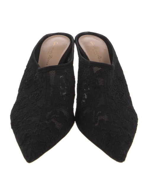 Gianvito Rossi Lace Lace Pattern Mules