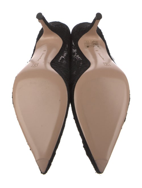 Gianvito Rossi Lace Lace Pattern Mules