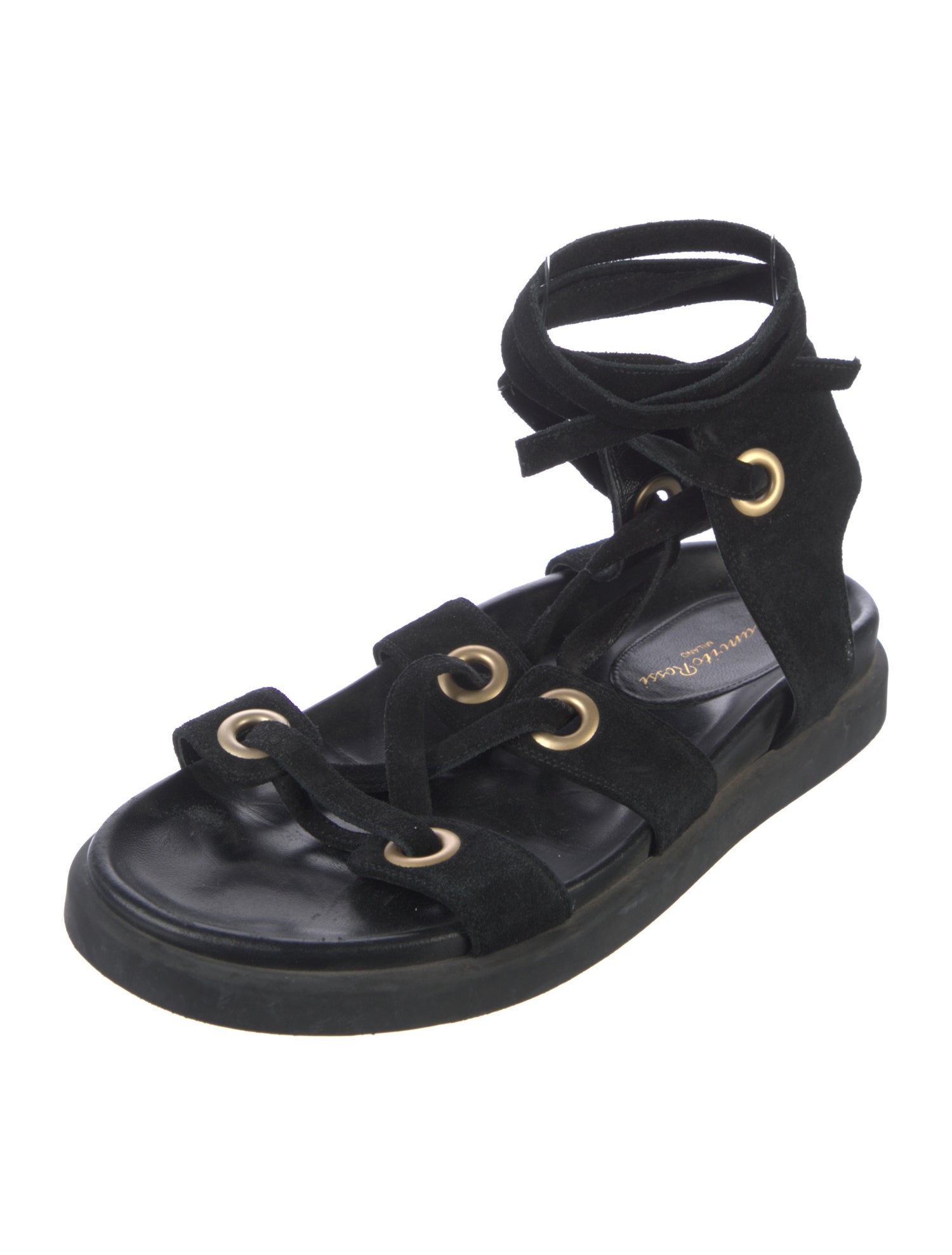 Gianvito Rossi Suede Gladiator Sandals