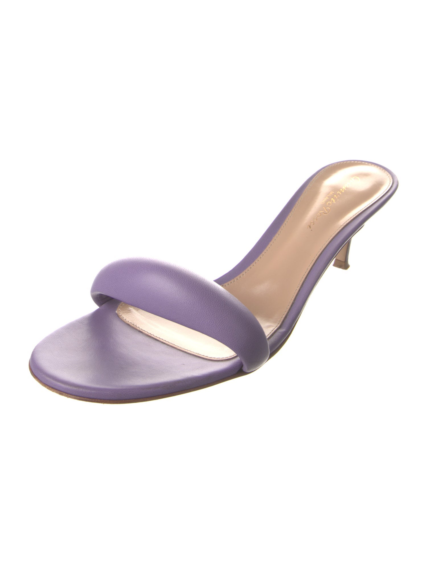 Gianvito Rossi Leather Slides