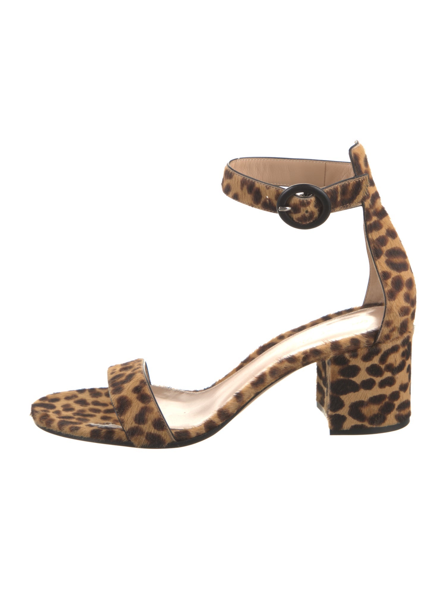 Gianvito Rossi Ponyhair Printed Sandals