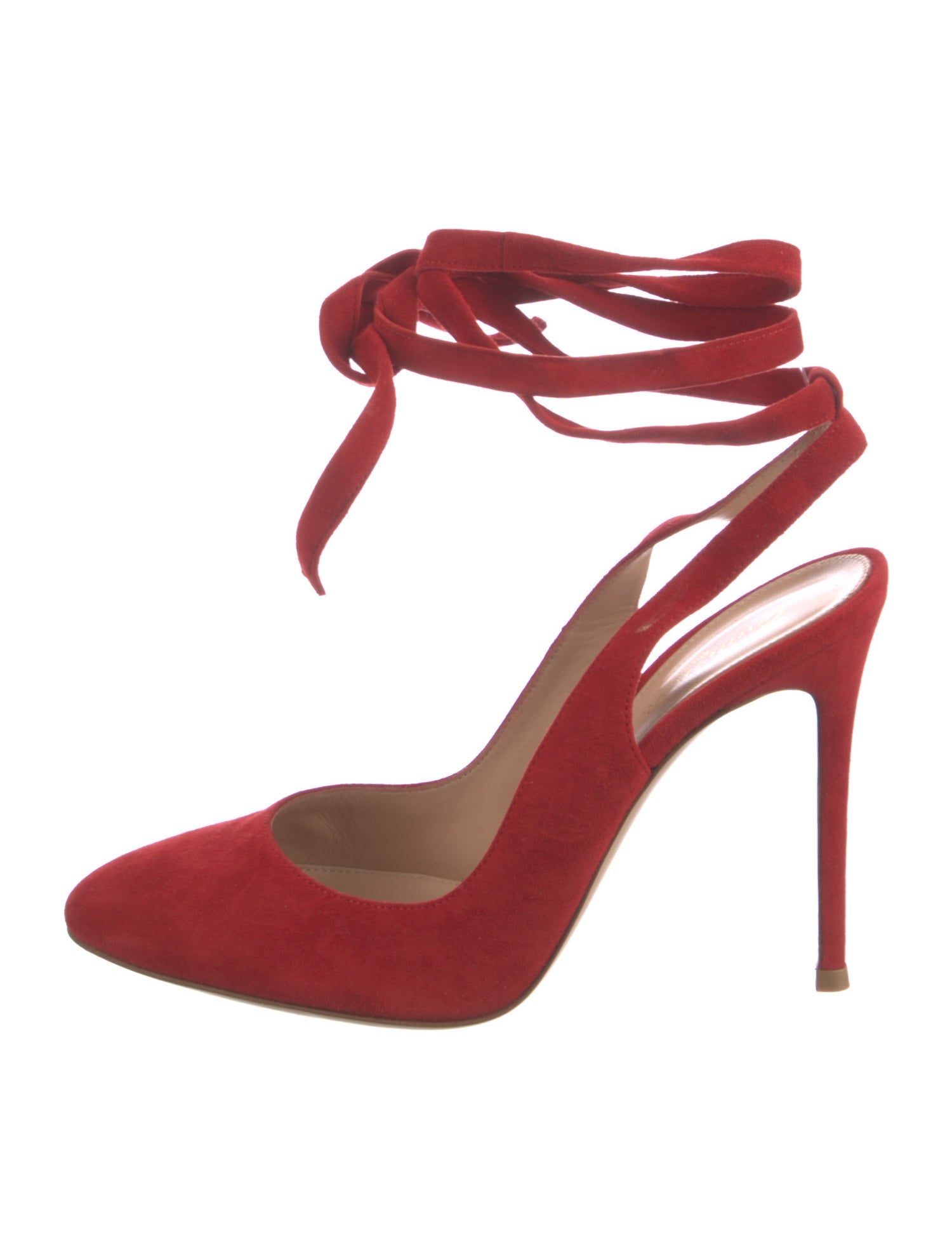 Gianvito Rossi Suede Slingback Pumps w/ Tags