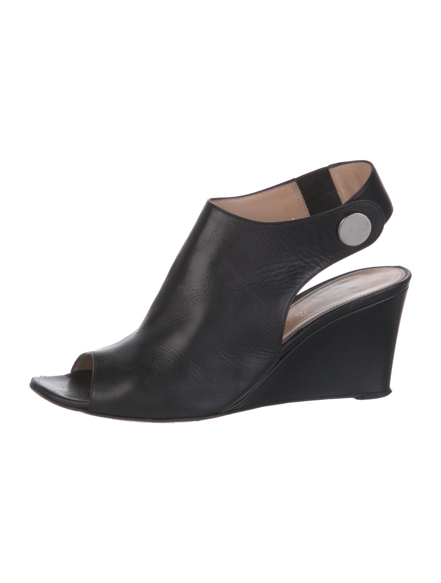 Gianvito Rossi Leather Slingback Sandals