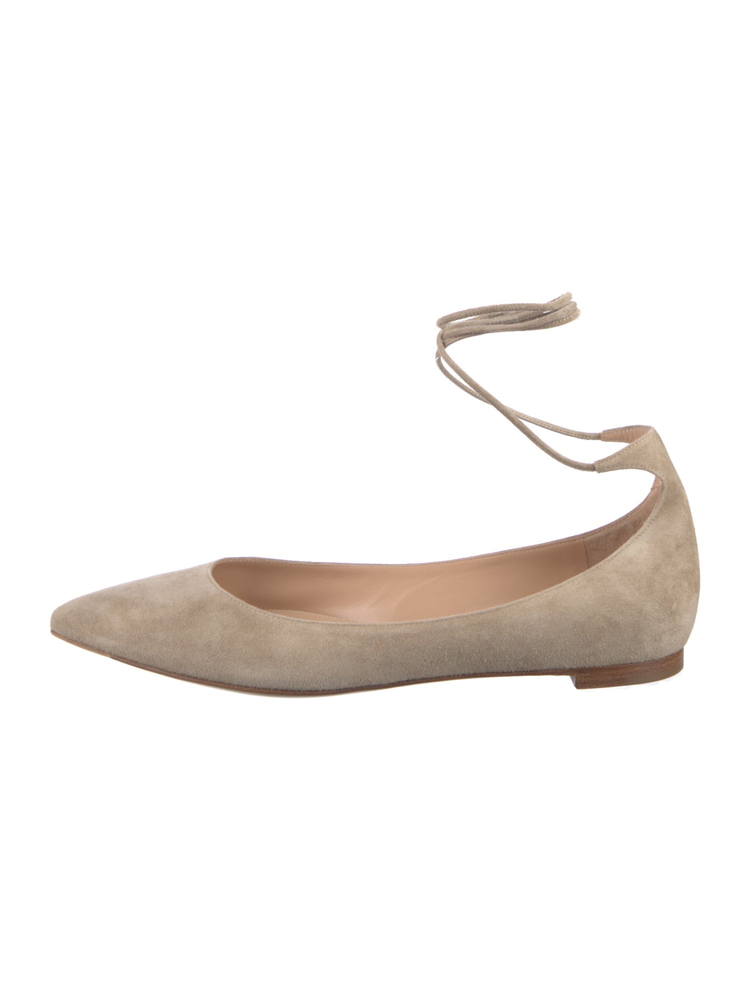 Gianvito Rossi Suede Flats