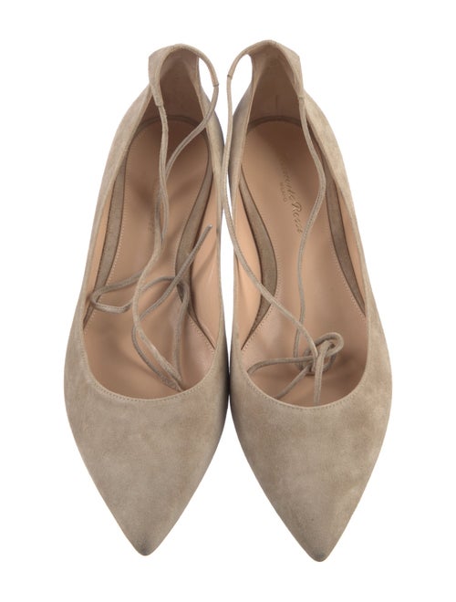 Gianvito Rossi Suede Flats