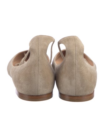 Gianvito Rossi Suede Flats