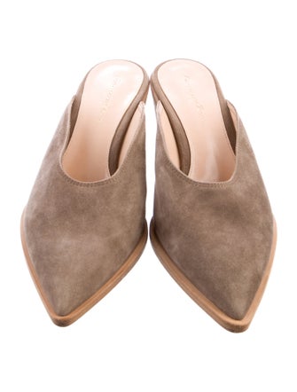 Gianvito Rossi Suede Mules
