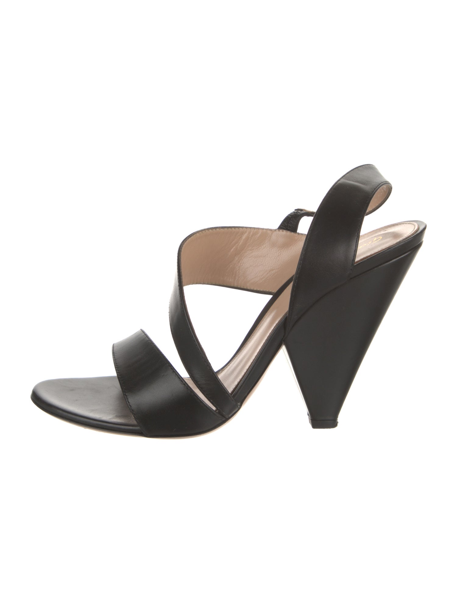 Gianvito Rossi Leather Slingback Sandals