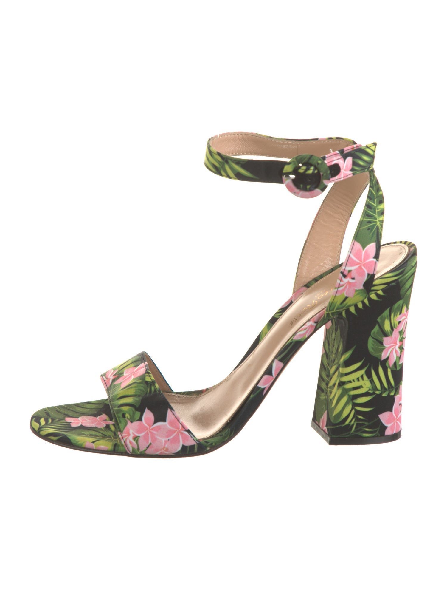 Gianvito Rossi Floral Print Sandals