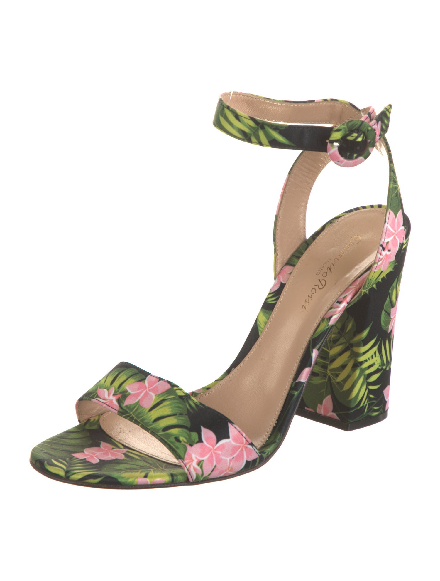 Gianvito Rossi Floral Print Sandals