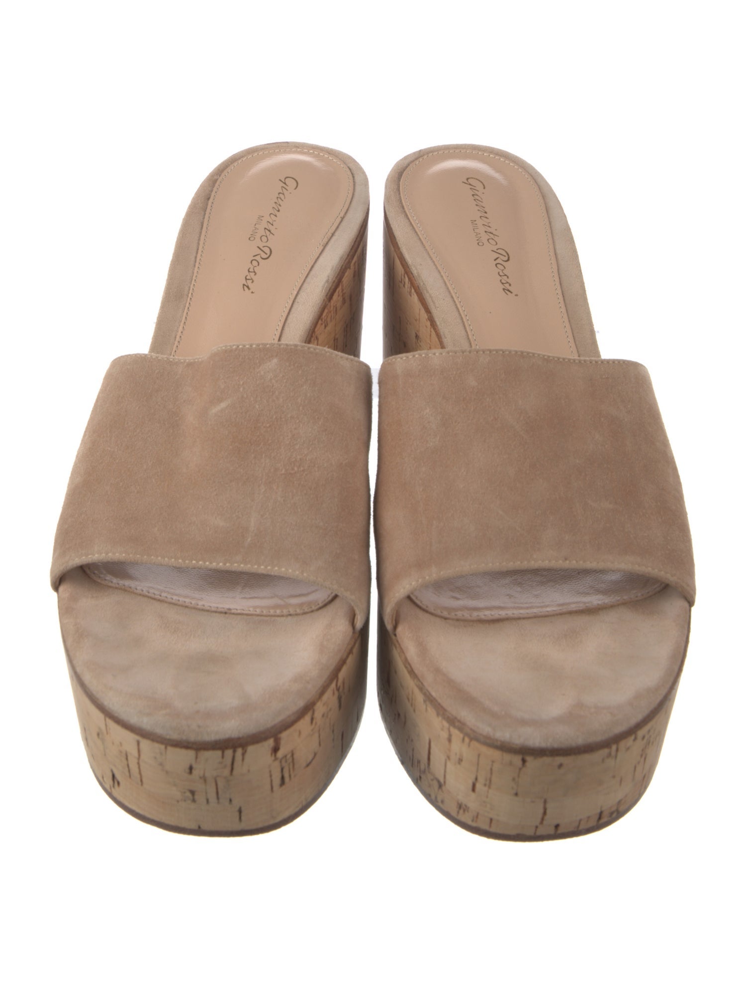 Gianvito Rossi Suede Slides