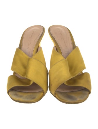 Gianvito Rossi Satin Slides