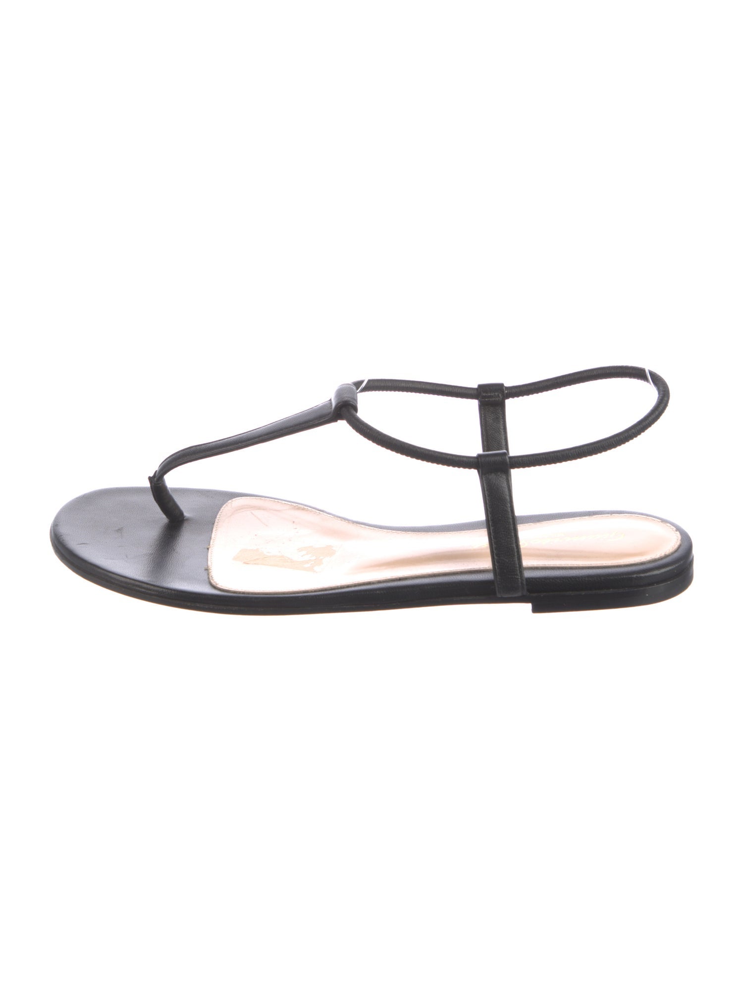 Gianvito Rossi Leather T-Strap Sandals