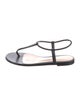 Gianvito Rossi Leather T-Strap Sandals