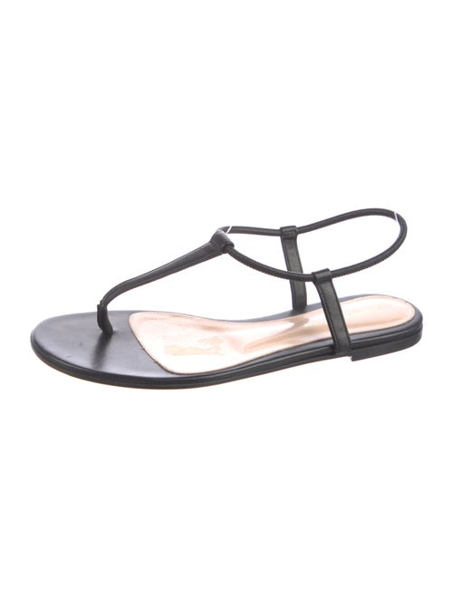 Gianvito Rossi Leather T-Strap Sandals