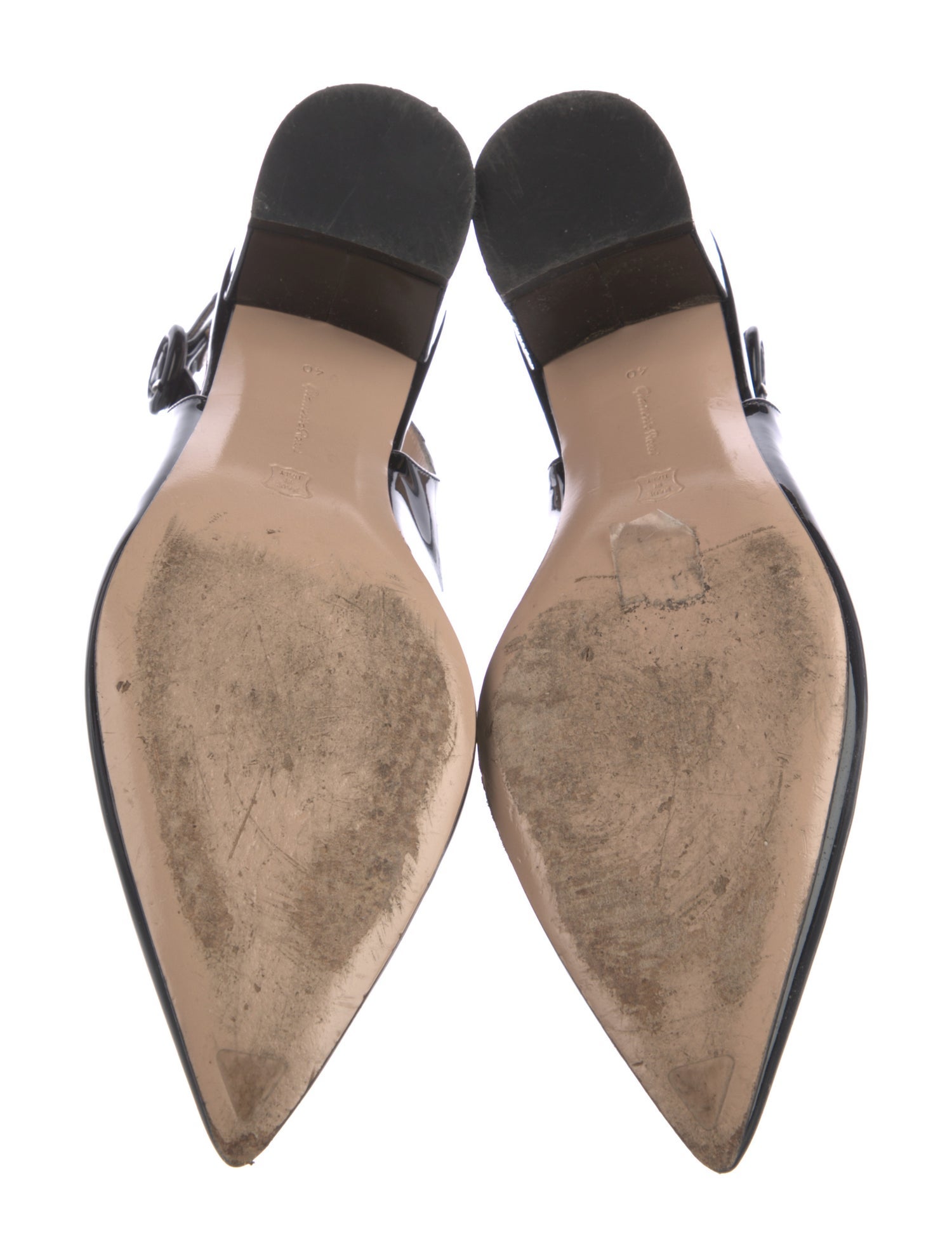 Gianvito Rossi Patent Leather Slingback Pumps