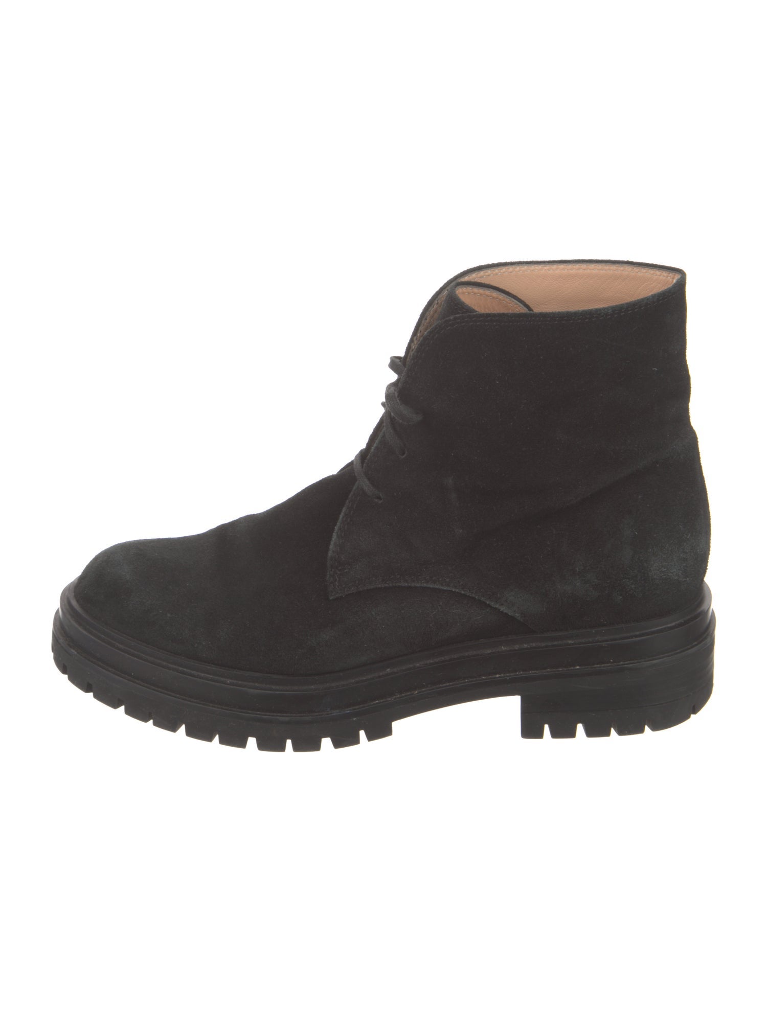 Gianvito Rossi Suede Lace-Up Boots