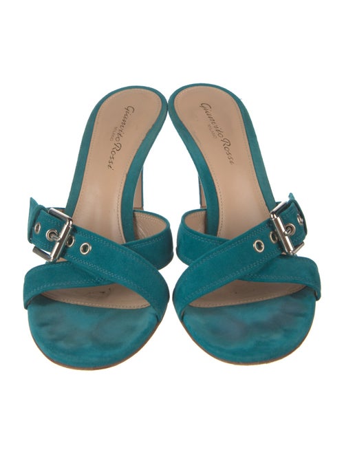 Gianvito Rossi Suede Slides