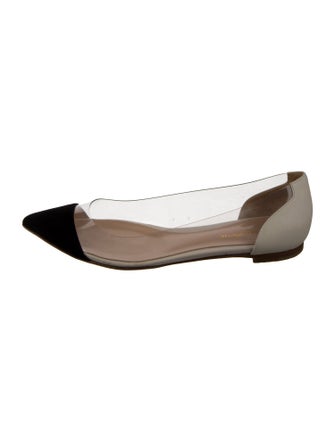 Gianvito Rossi PVC Colorblock Pattern Flats