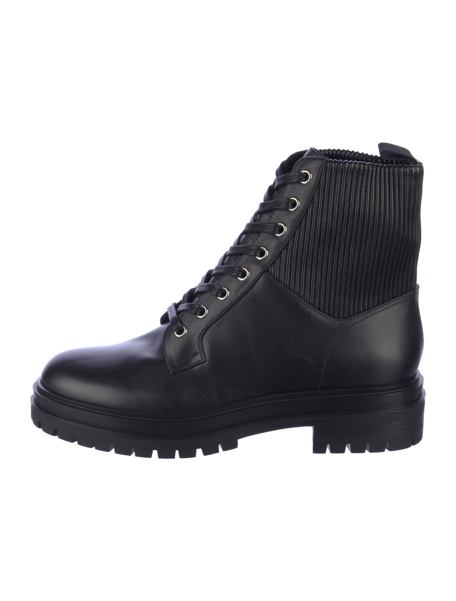Gianvito Rossi Leather Combat Boots