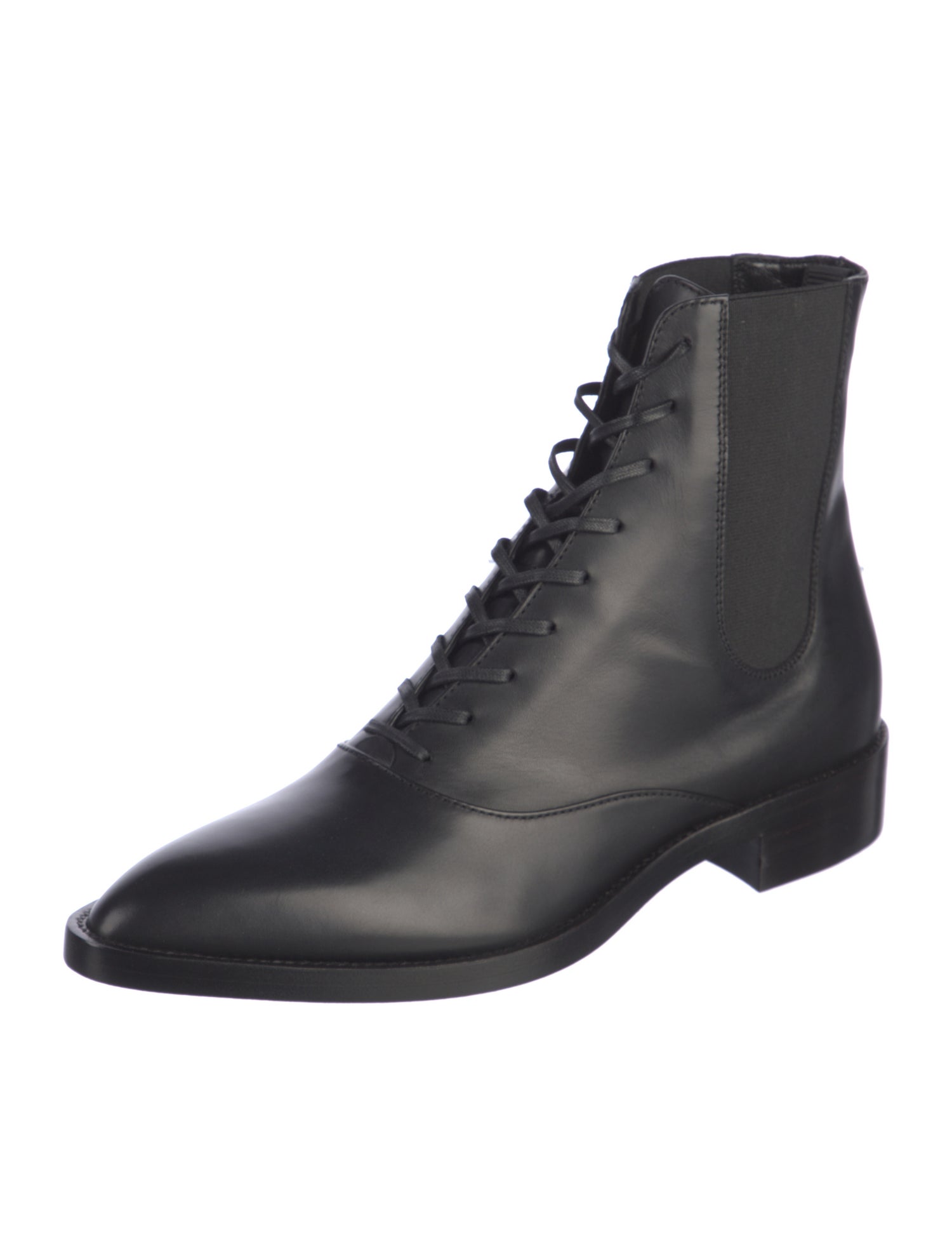 Gianvito Rossi Leather Combat Boots