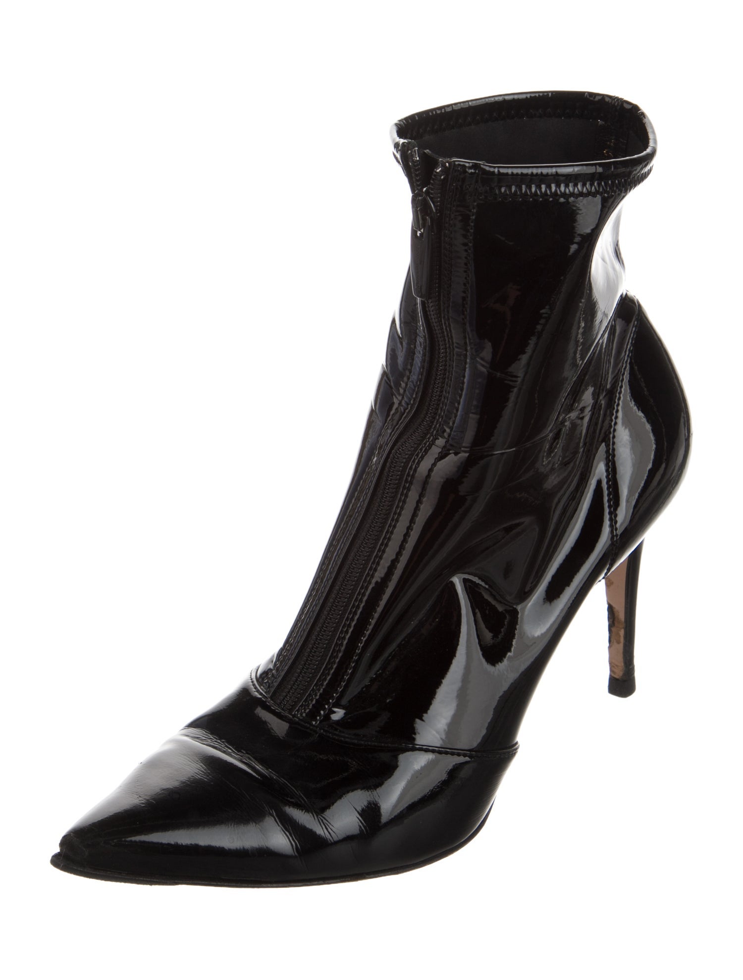 Gianvito Rossi Patent Leather Sock Boots