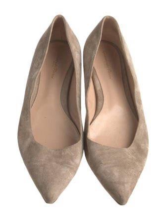 Gianvito Rossi Suede Flats