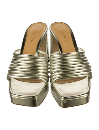 Gianvito Rossi Leather Slides