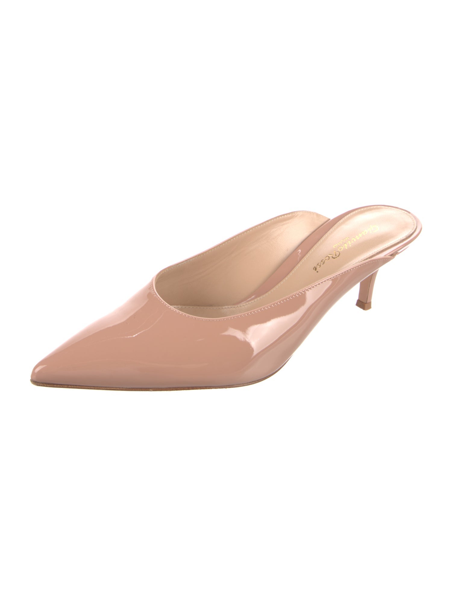 Gianvito Rossi Patent Leather Mules