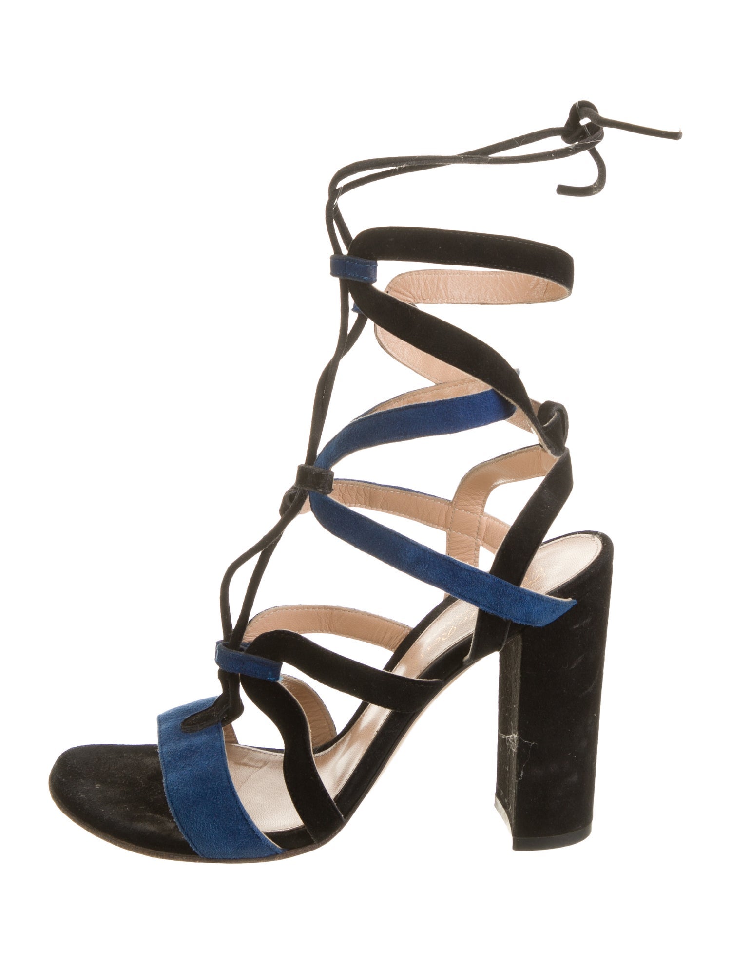 Gianvito Rossi Suede Gladiator Sandals