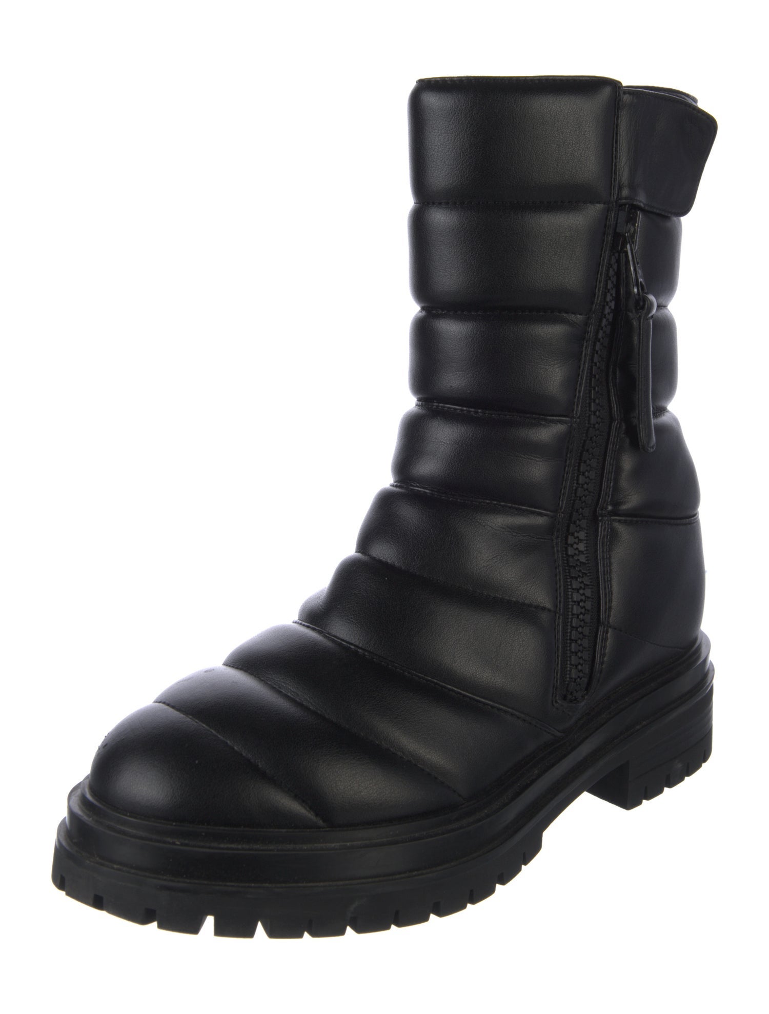 Gianvito Rossi Leather Combat Boots
