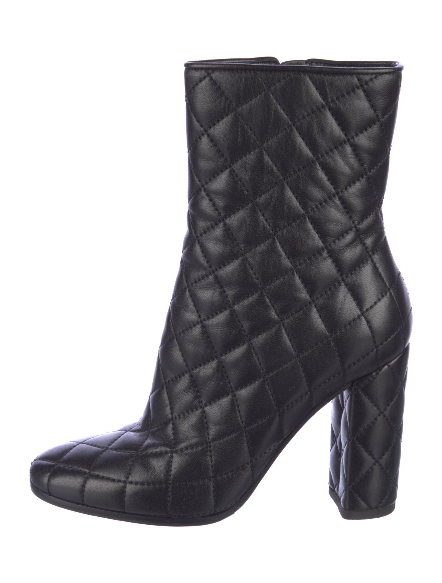 Gianvito Rossi Quilted Pattern Leather Boots