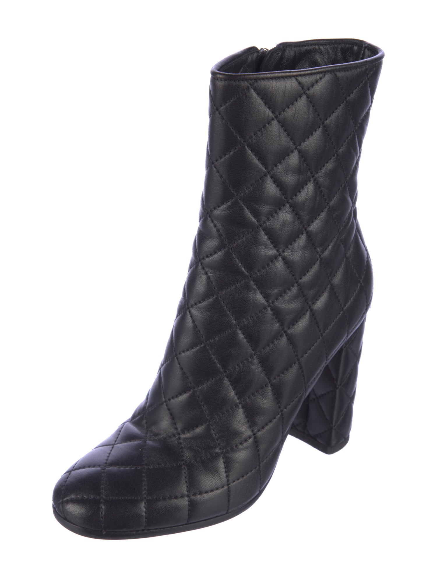 Gianvito Rossi Quilted Pattern Leather Boots