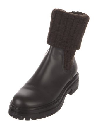 Gianvito Rossi Leather Sock Boots