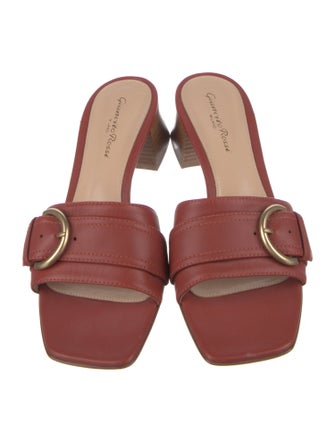 Gianvito Rossi Leather Slides