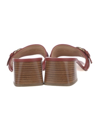 Gianvito Rossi Leather Slides