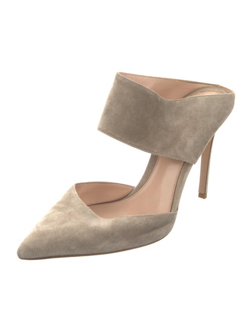 Gianvito Rossi Suede Mules