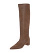 Gianvito Rossi Suede Riding Boots