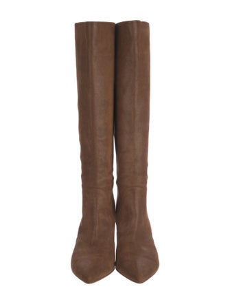 Gianvito Rossi Suede Riding Boots