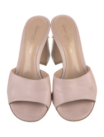 Gianvito Rossi Leather Slides