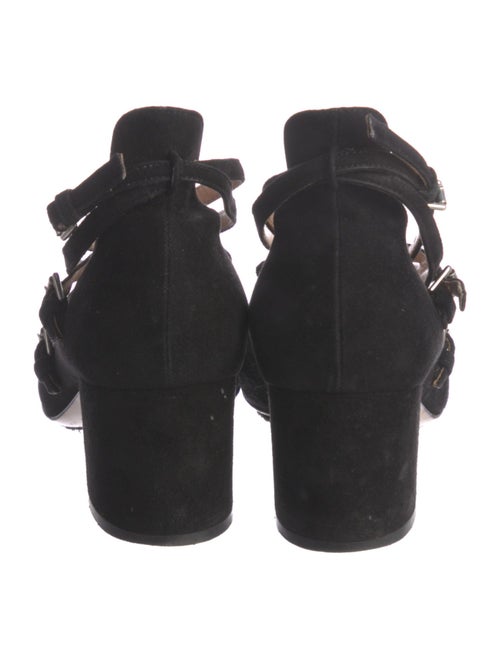 Gianvito Rossi Suede T-Strap Pumps