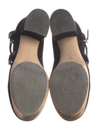 Gianvito Rossi Suede T-Strap Pumps