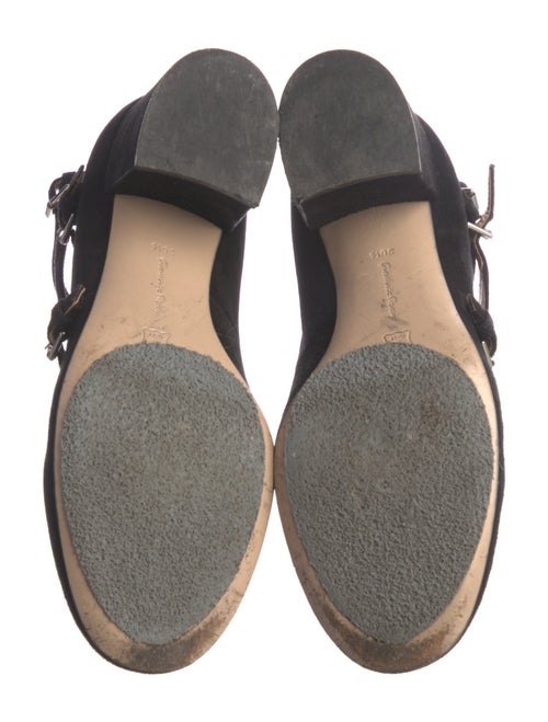 Gianvito Rossi Suede T-Strap Pumps