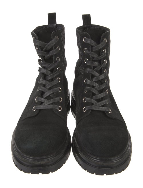 Gianvito Rossi Suede Combat Boots