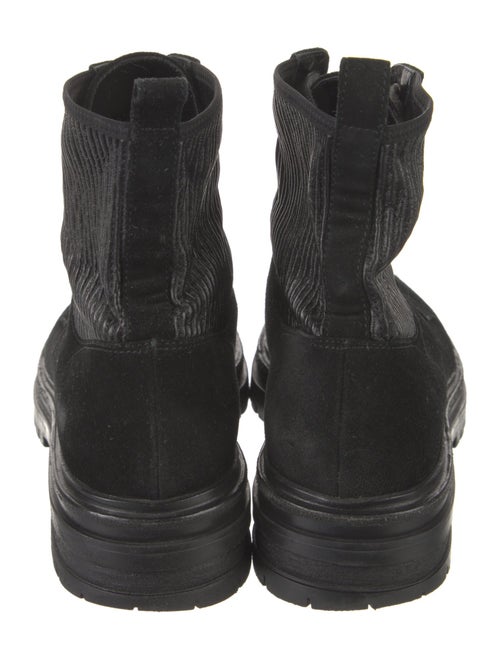 Gianvito Rossi Suede Combat Boots