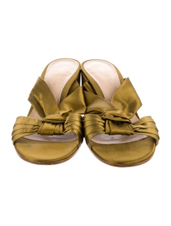 Gianvito Rossi Satin Slides