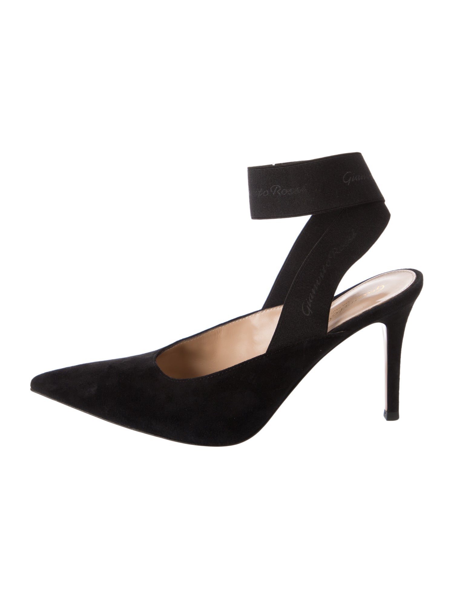 Gianvito Rossi Suede Slingback Pumps